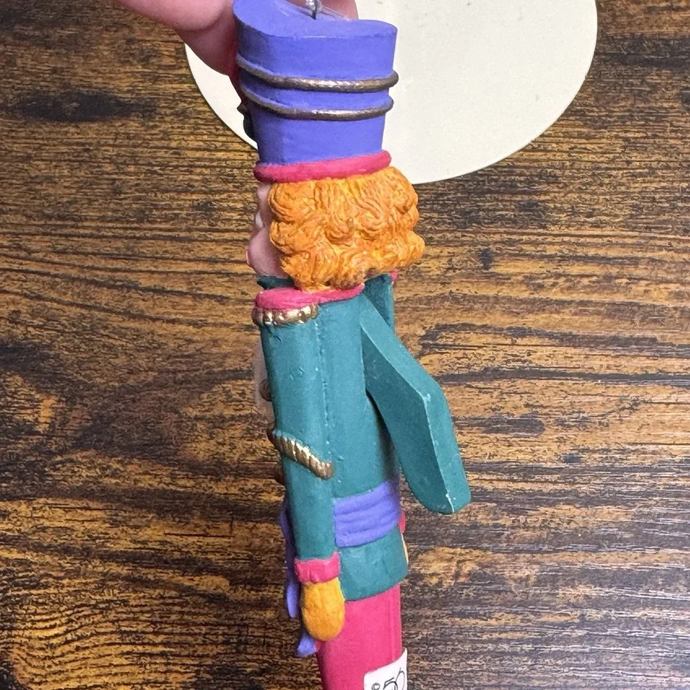 Dept 56 Nutcracker Santa Icicle Pencil Ornaments Lot 2 Vintage Christmas 8in 90s